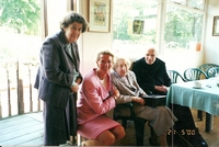 Picture of Maisie with friends at her 100th birthday party